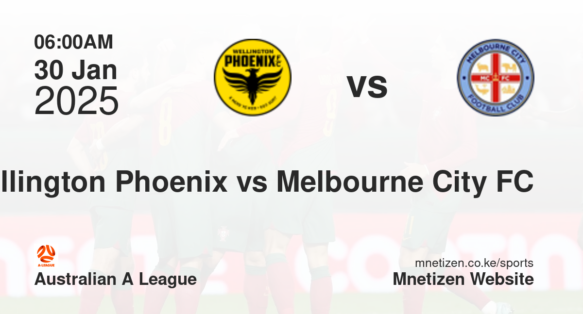 Wellington Phoenix vs Melbourne City FC | 30 Jan 2025 Match