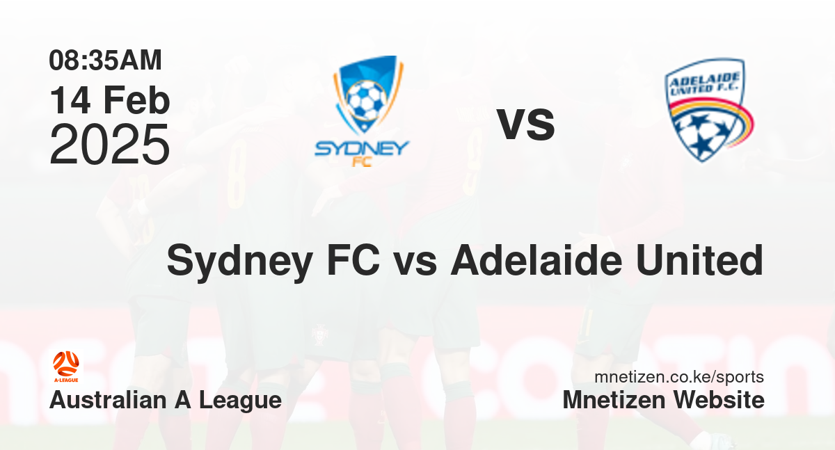 Sydney FC vs Adelaide United | 14 Feb 2025 Match