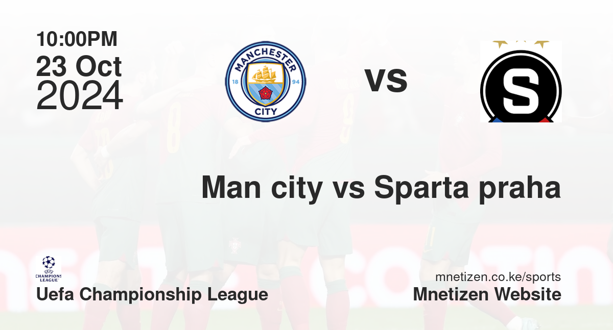 Man city vs Sparta praha
