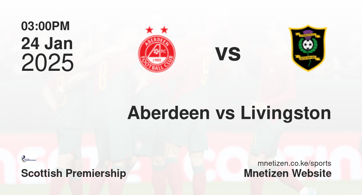 Aberdeen vs Livingston | 24 Jan 2025 Match