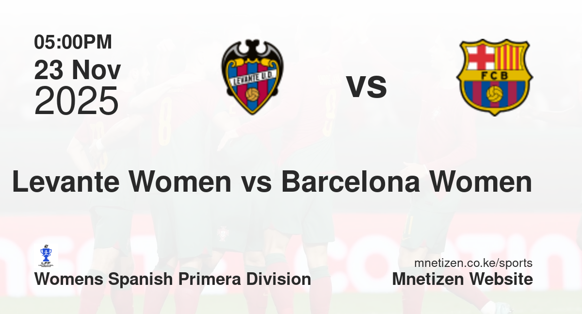 Levante Women vs Barcelona Women | 23 Nov 2025 Match