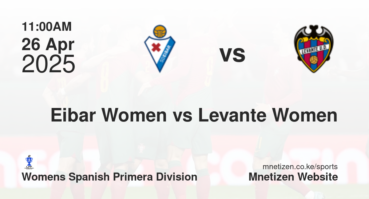 Eibar Women vs Levante Women | 26 Apr 2025 Match