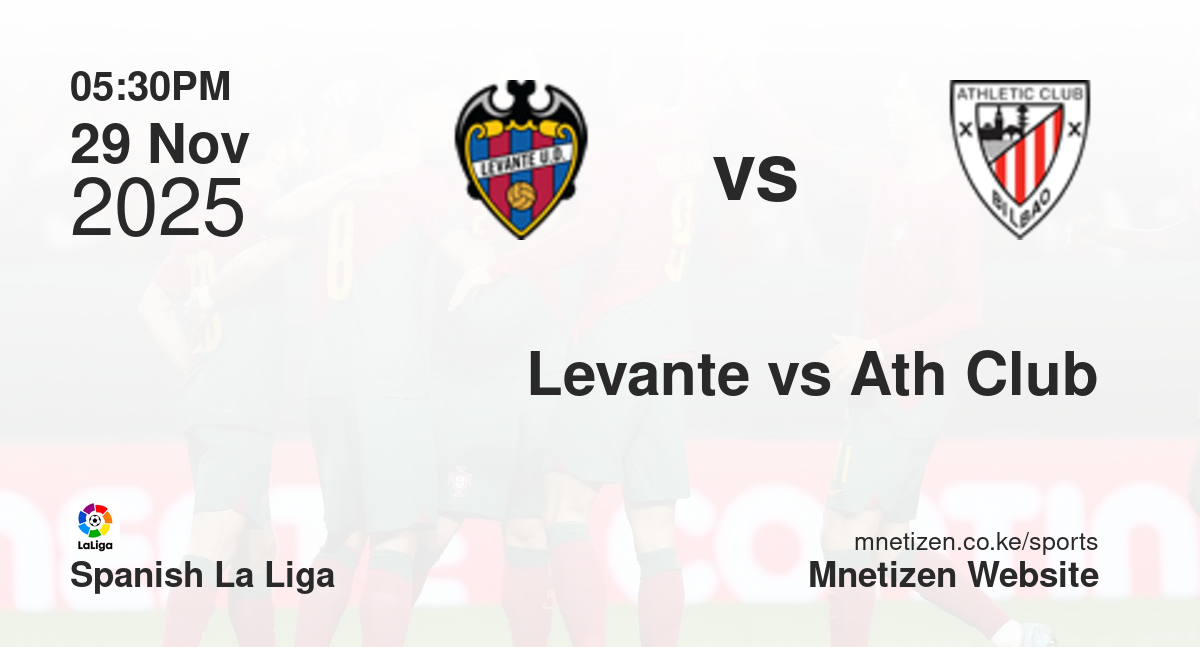 Levante vs Athletic Club | 29 Nov 2025 Match