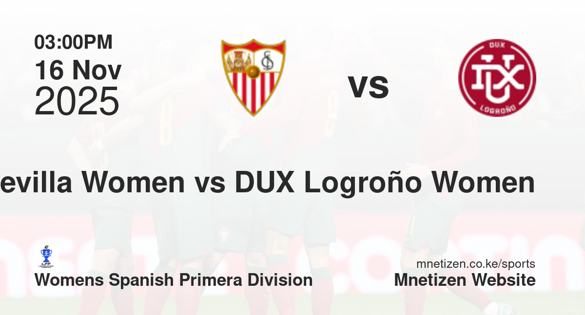 Sevilla Women vs DUX Logroño Women | 16 Nov 2025 Match