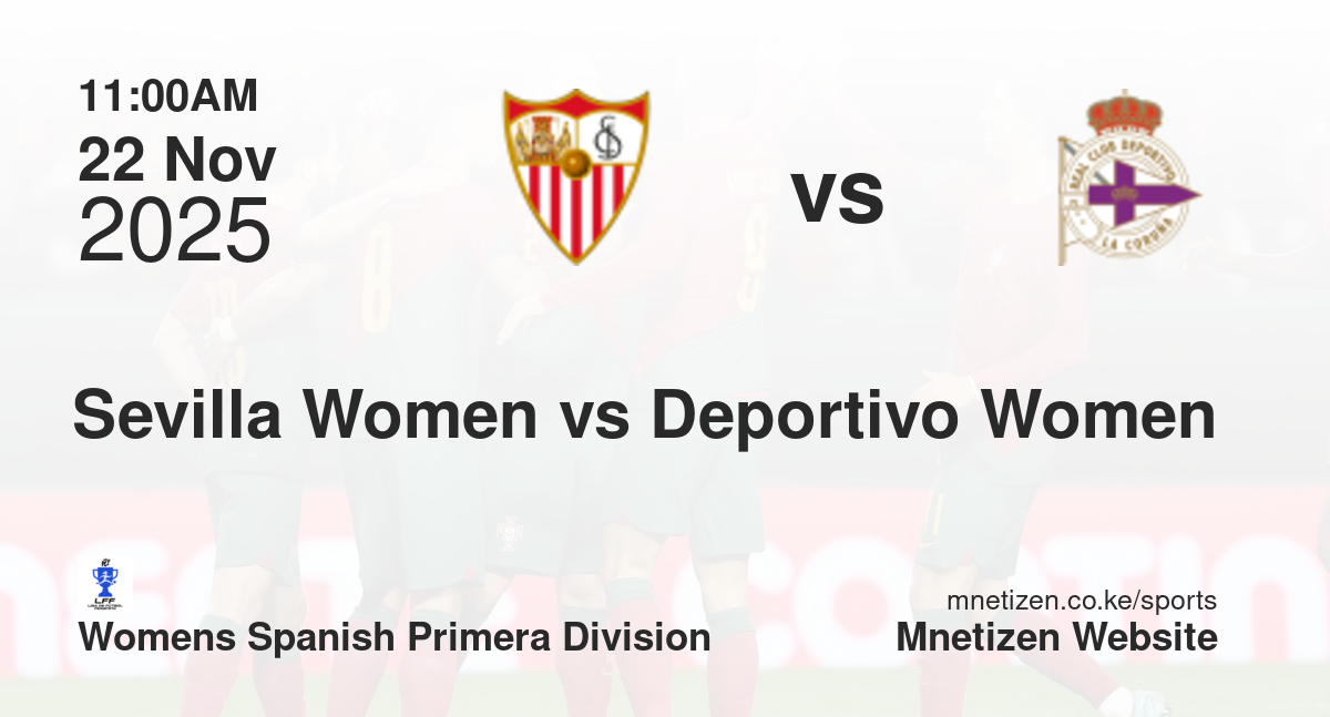 Sevilla Women vs Deportivo La Coruña Women | 22 Nov 2025 Match
