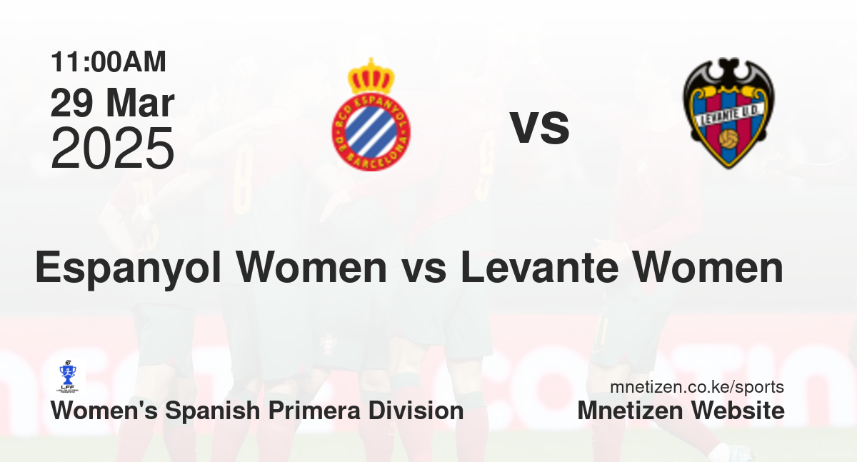 Espanyol Women vs Levante Women | 29 Mar 2025 Match