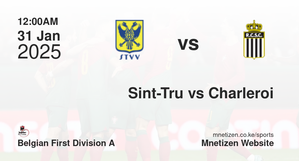 Sint-Truidense VV vs Charleroi | 31 Jan 2025 Match