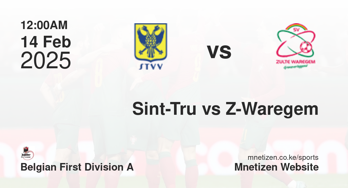 Sint-Truidense VV vs Zulte-Waregem | 14 Feb 2025 Match