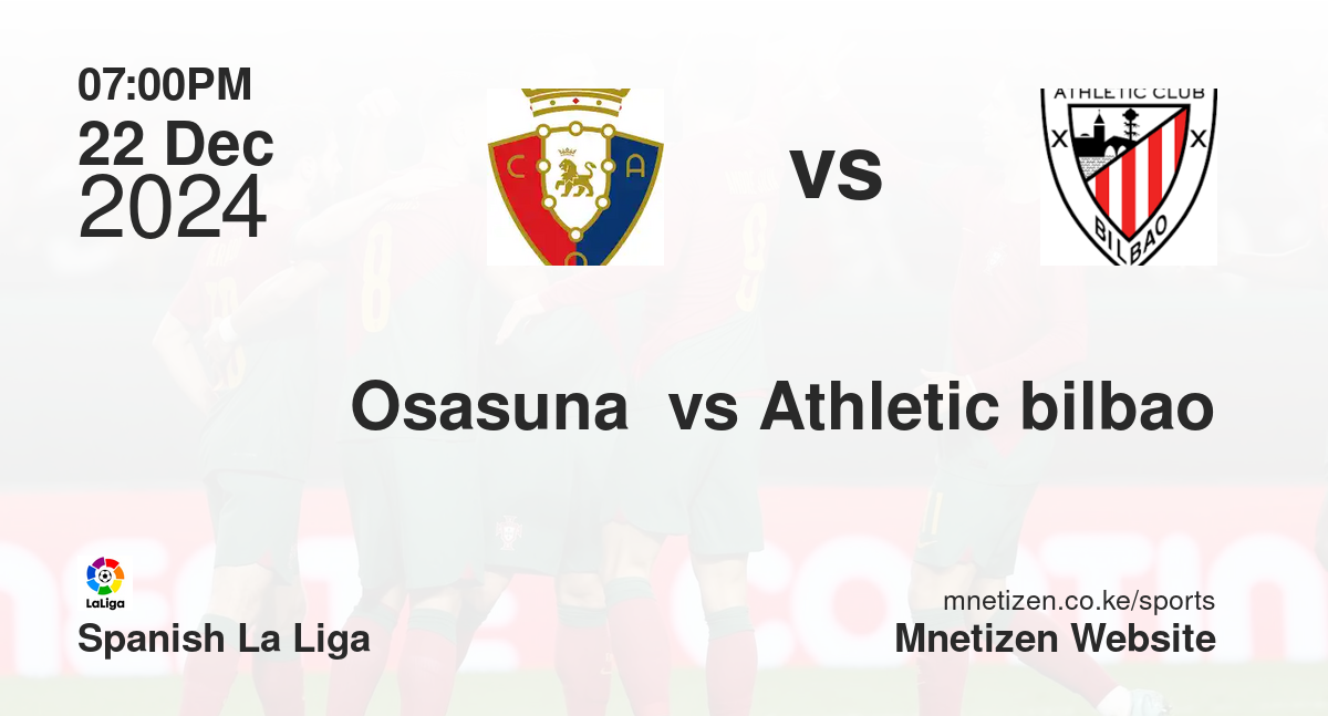 Osasuna  vs Athletic bilbao