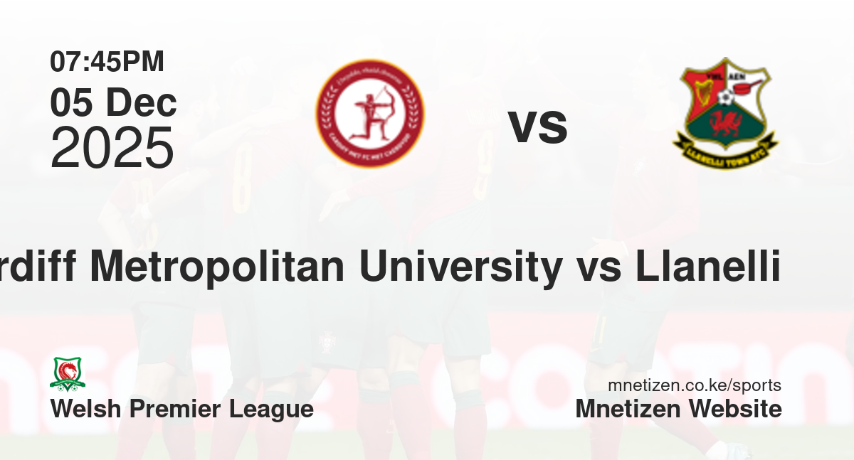 Cardiff Metropolitan University vs Llanelli | 05 Dec 2025 Match