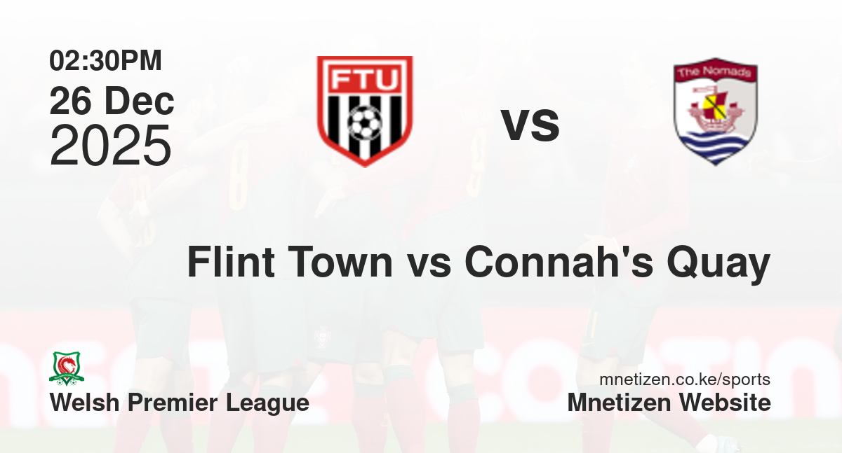 Flint Town United vs Connah's Quay Nomads | 26 Dec 2025 Match