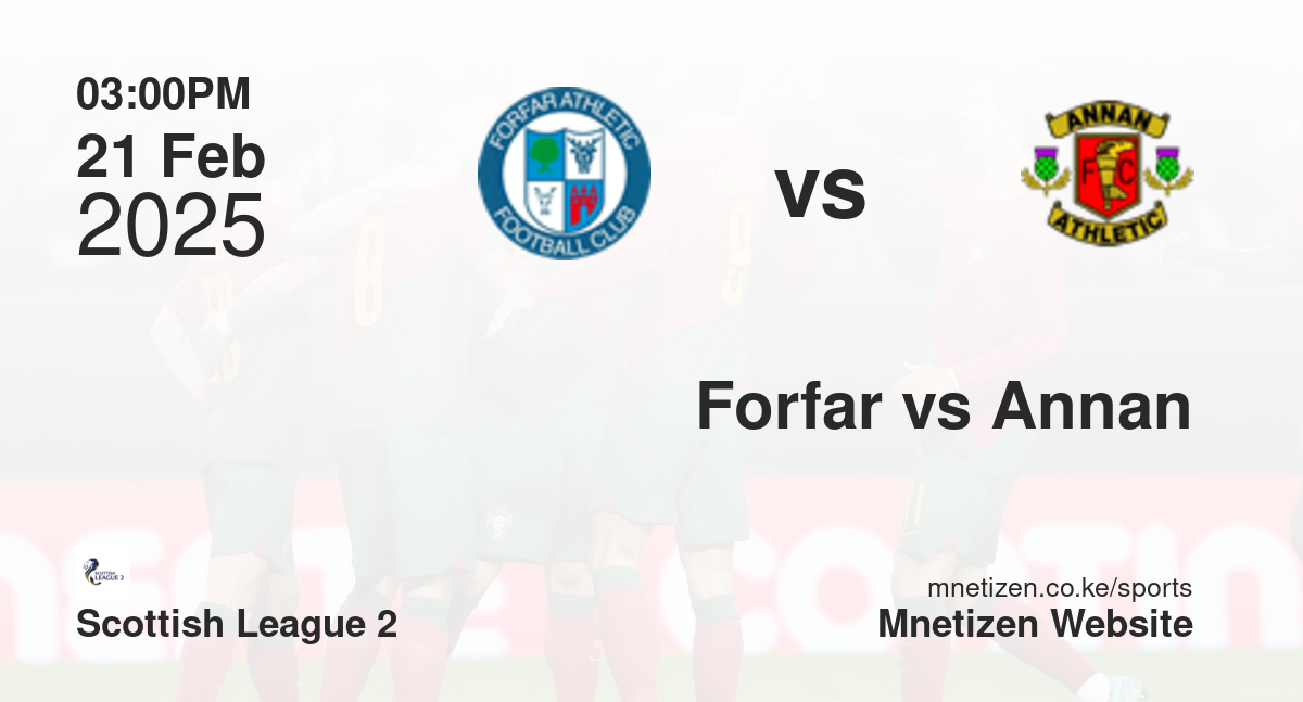 Forfar Athletic vs Annan Athletic | 21 Feb 2025 Match