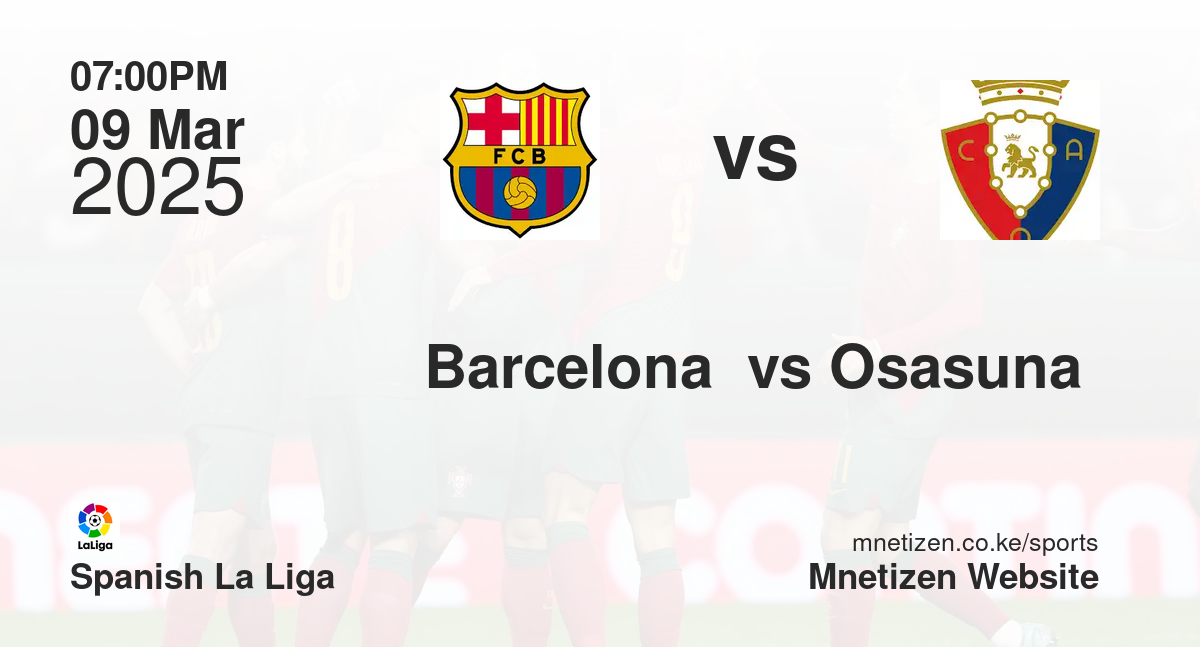 Barcelona  vs Osasuna 