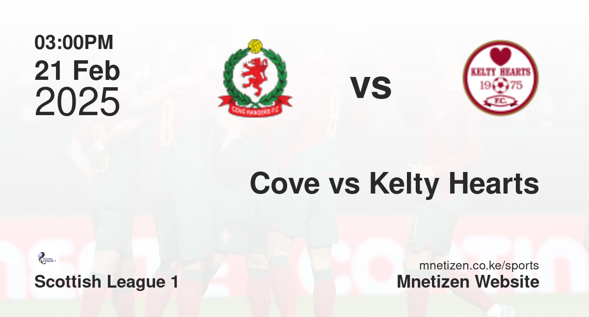 Cove Rangers vs Kelty Hearts | 21 Feb 2025 Match
