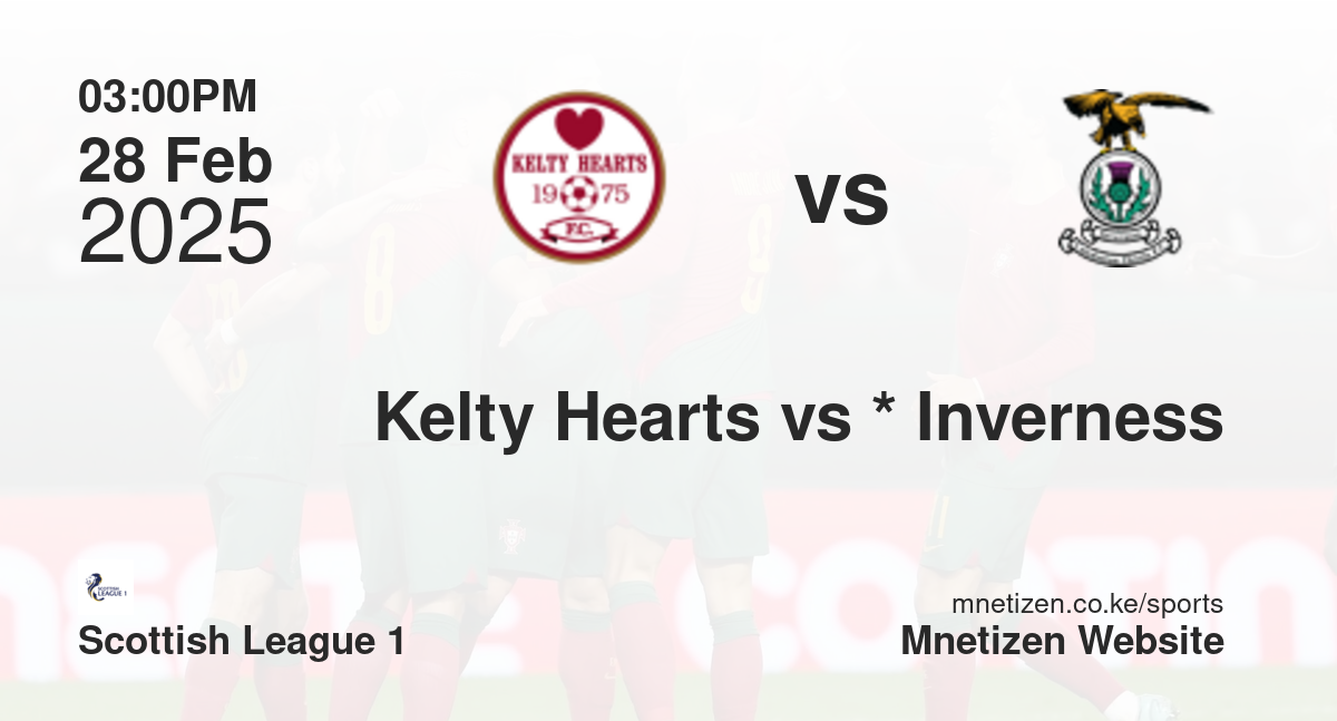 Kelty Hearts vs *                           Inverness CT | 28 Feb 2025 Match
