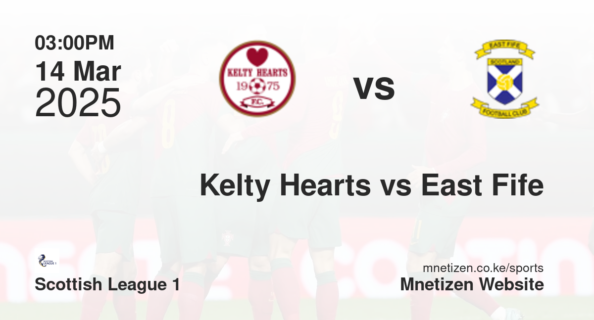 Kelty Hearts vs East Fife | 14 Mar 2025 Match