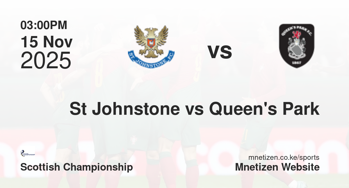St Johnstone vs Queen's Park | 15 Nov 2025 Match