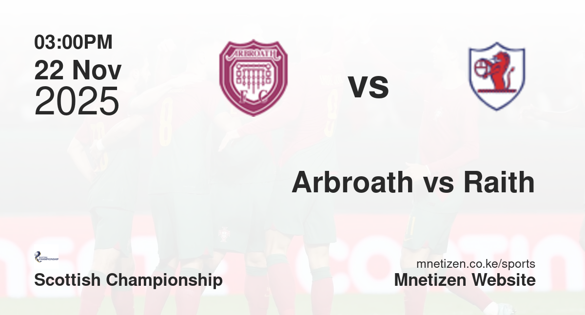 Arbroath vs Raith Rovers | 22 Nov 2025 Match