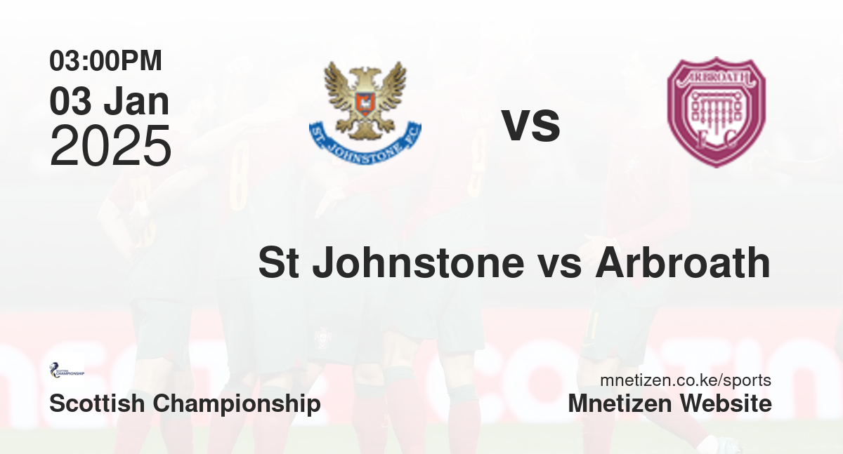 St Johnstone vs Arbroath | 03 Jan 2025 Match