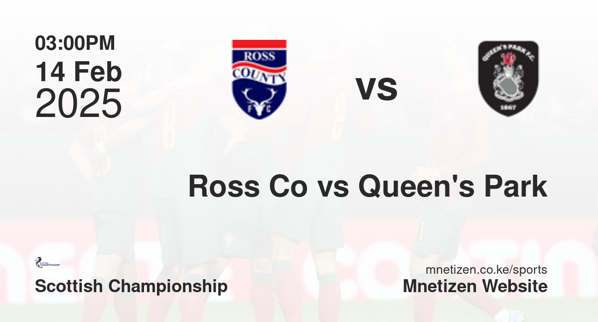 Ross County vs Queen's Park | 14 Feb 2025 Match