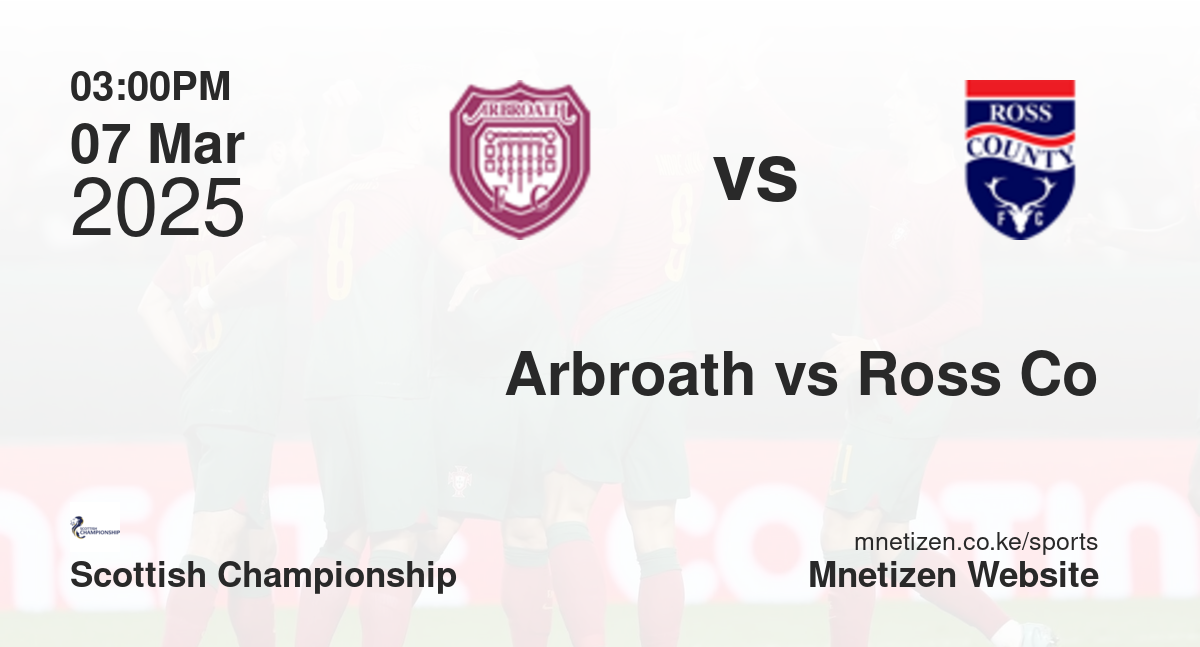 Arbroath vs Ross County | 07 Mar 2025 Match