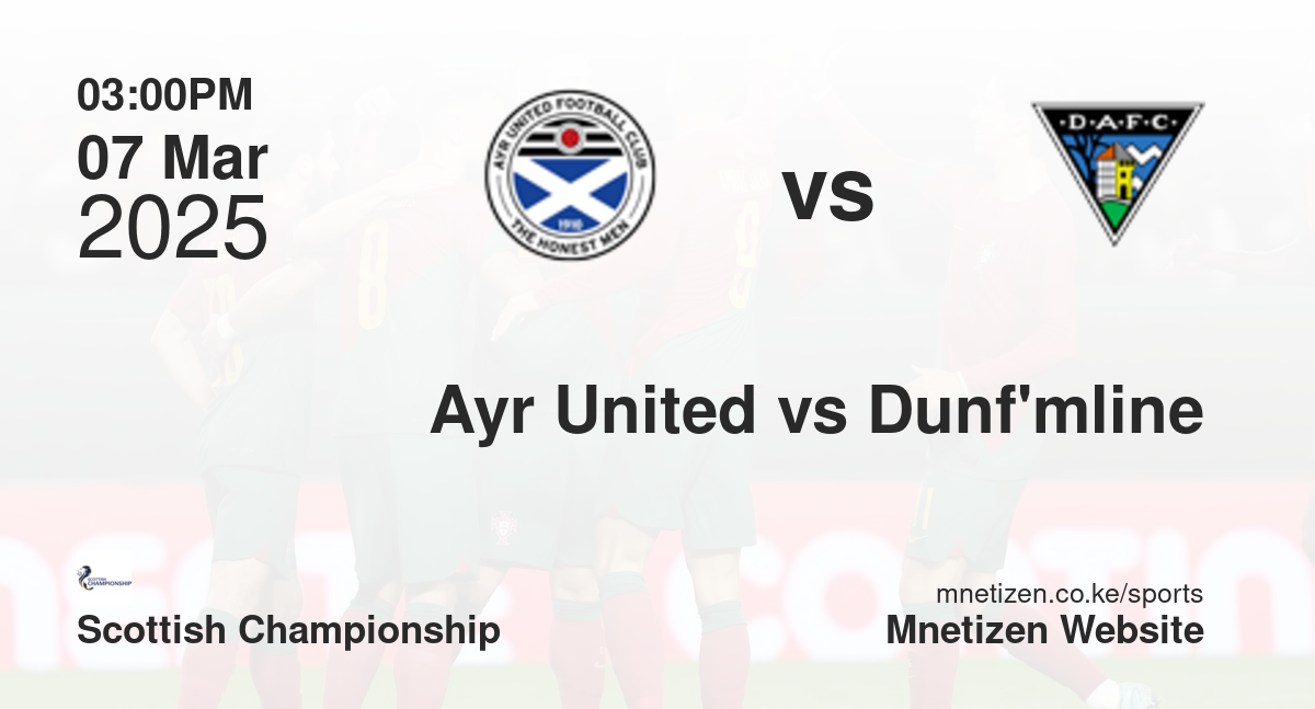 Ayr United vs Dunfermline Athletic | 07 Mar 2025 Match