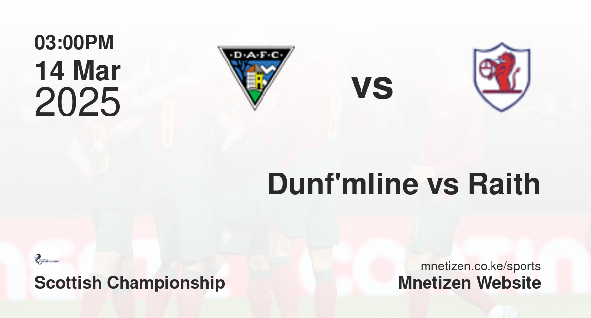 Dunfermline Athletic vs Raith Rovers | 14 Mar 2025 Match