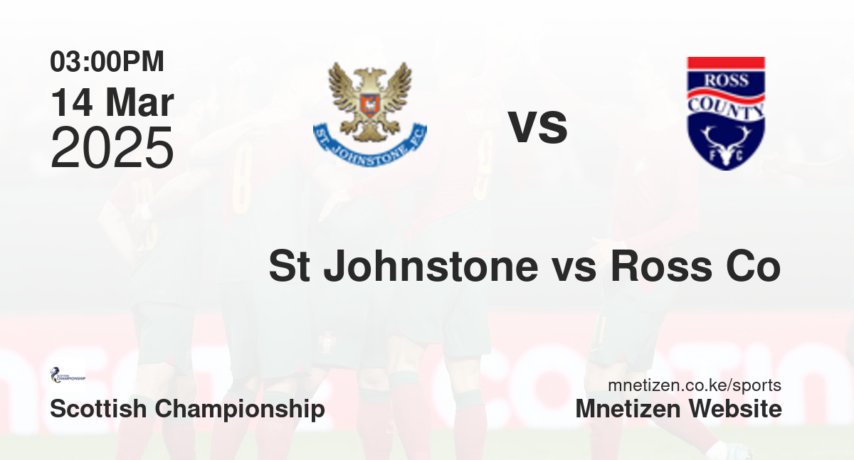 St Johnstone vs Ross County | 14 Mar 2025 Match