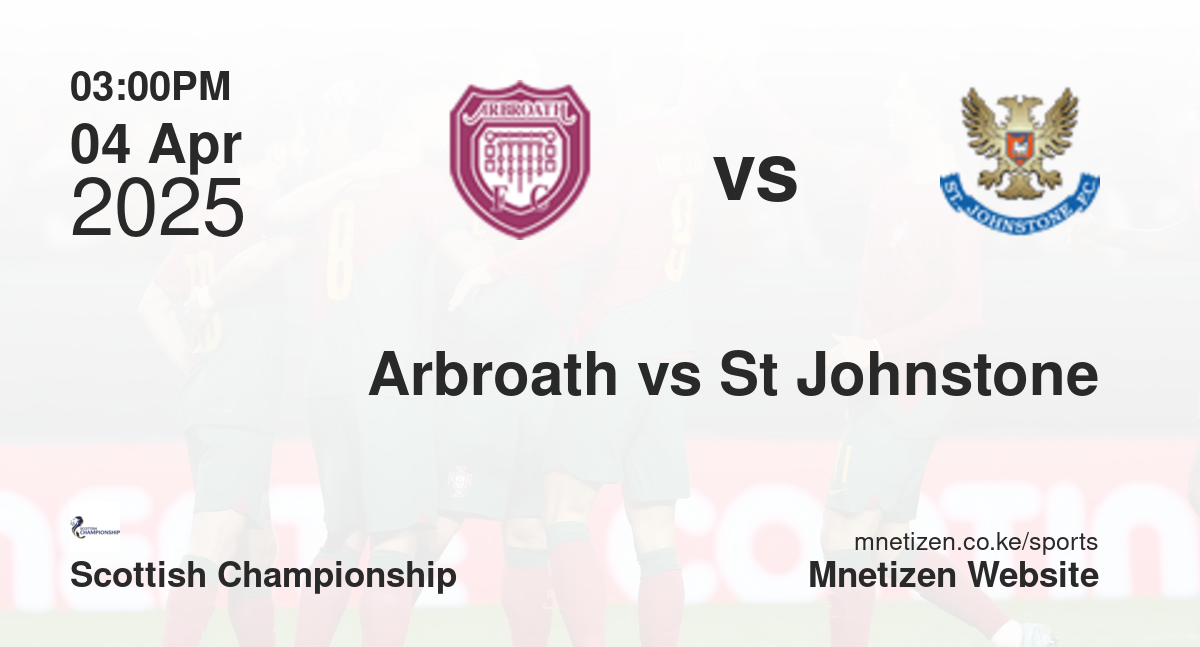 Arbroath vs St Johnstone | 04 Apr 2025 Match