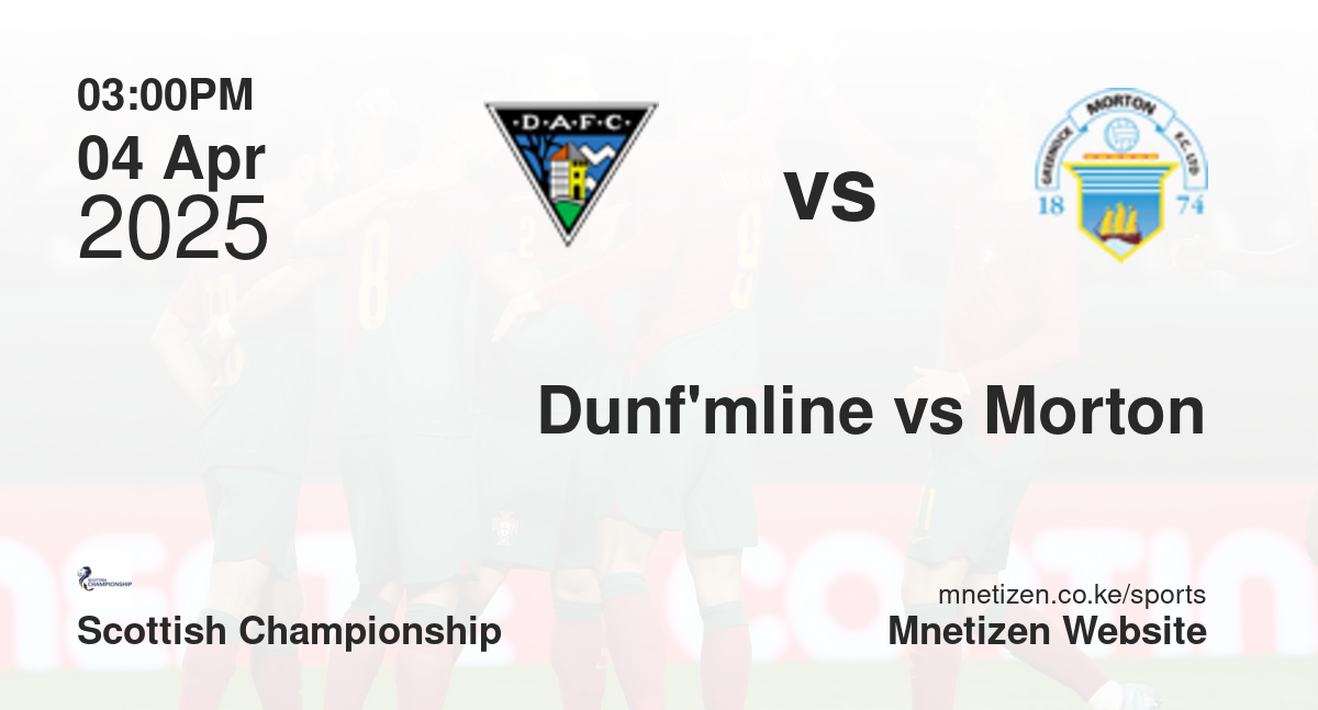 Dunfermline Athletic vs Morton | 04 Apr 2025 Match