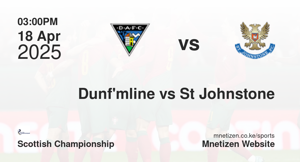 Dunfermline Athletic vs St Johnstone | 18 Apr 2025 Match