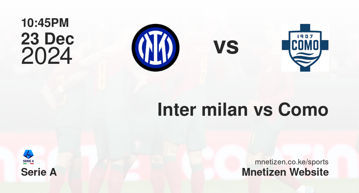 Inter milan vs Como