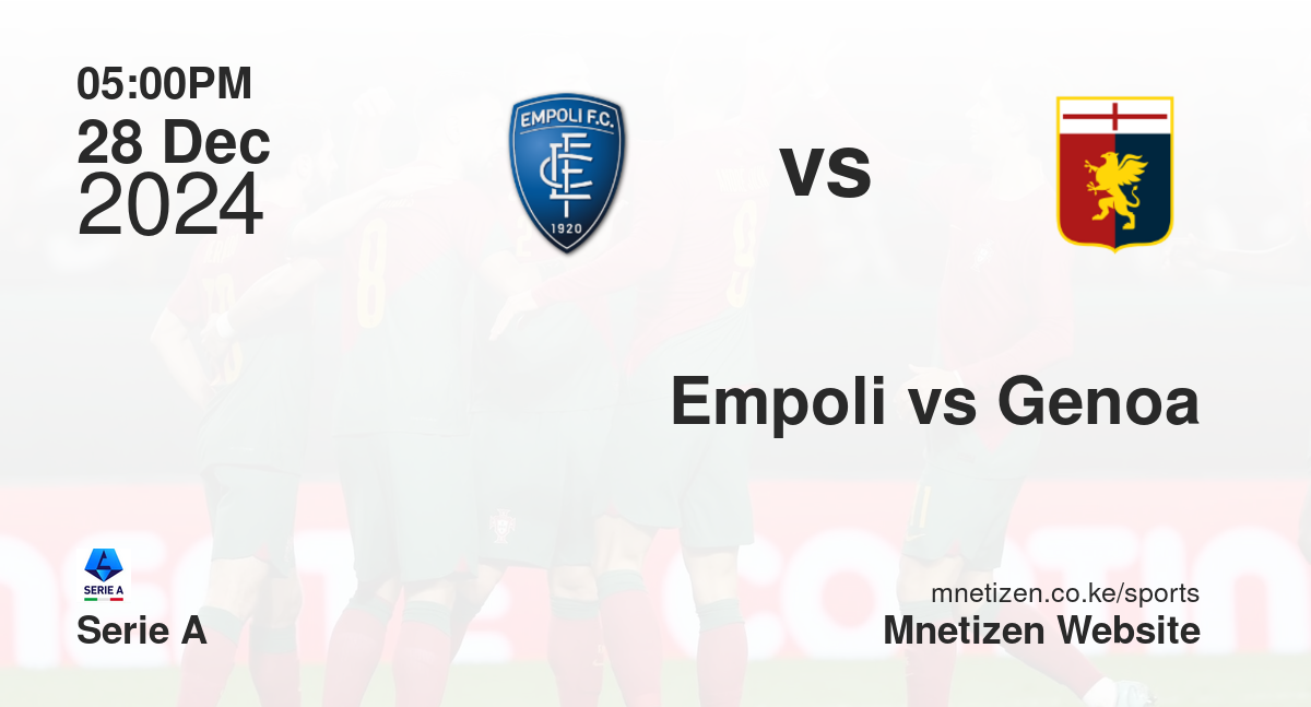Empoli vs Genoa