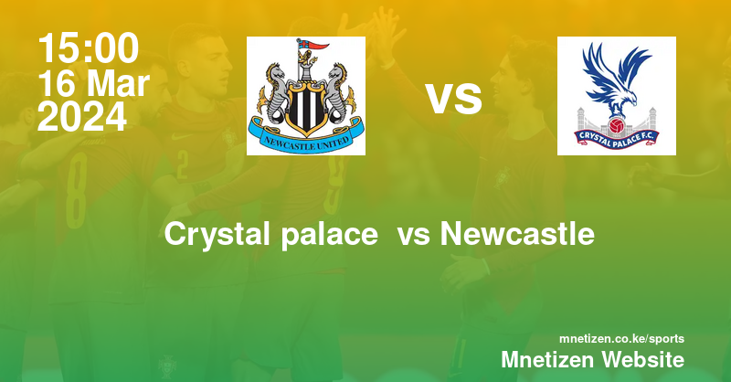 Crystal palace  vs Newcastle  16/03/2024 15:00