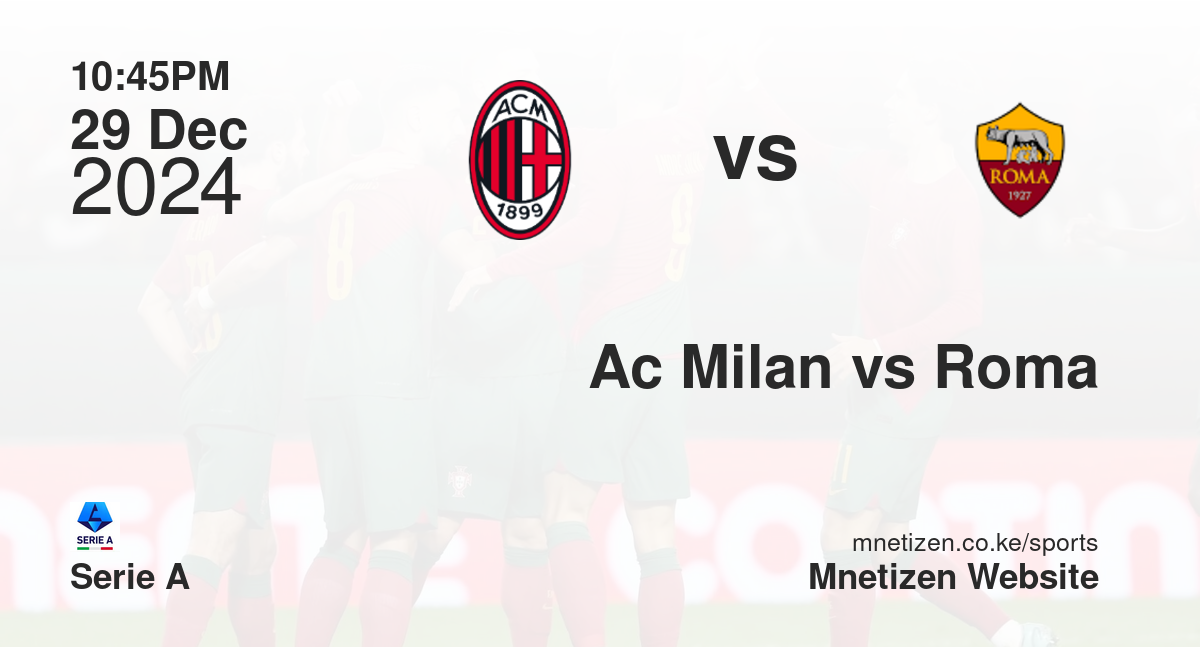Ac Milan vs Roma