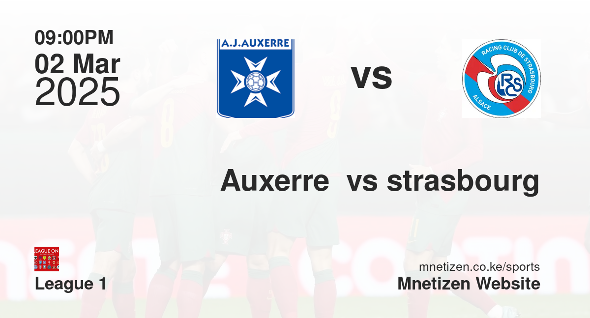 Auxerre  vs strasbourg