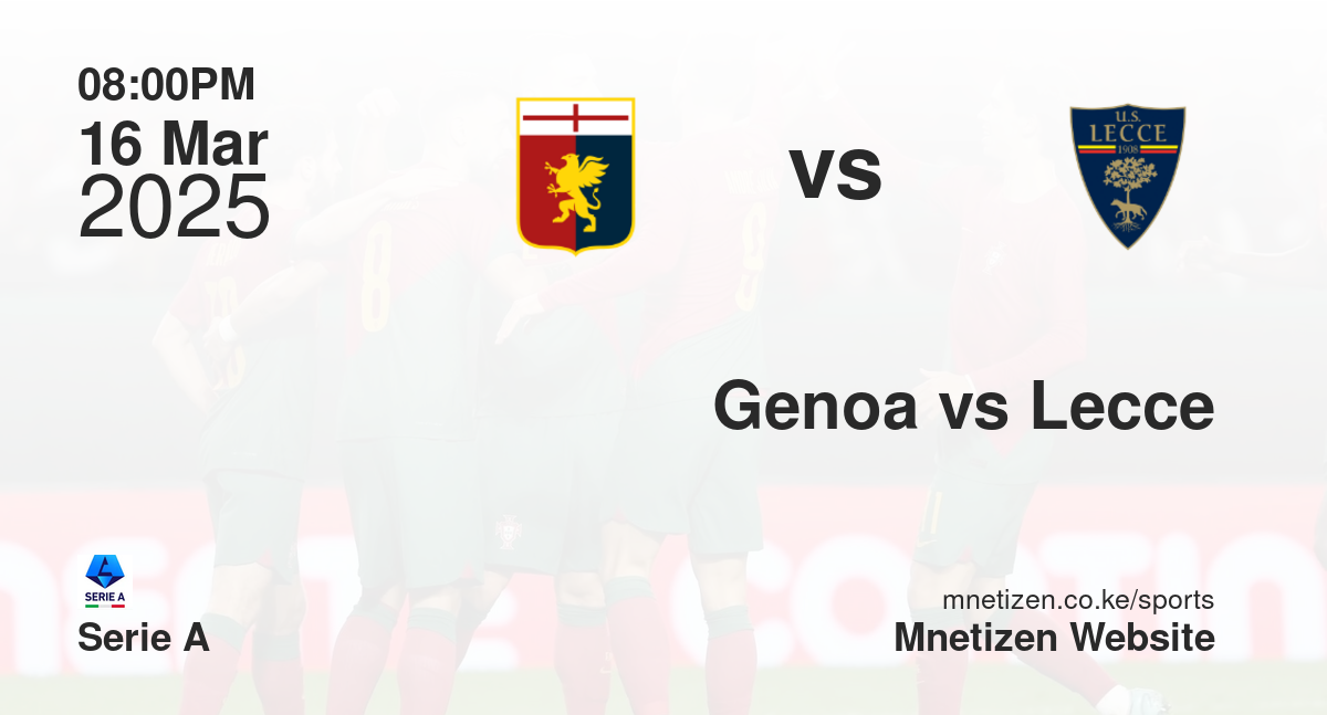 Genoa vs Lecce
