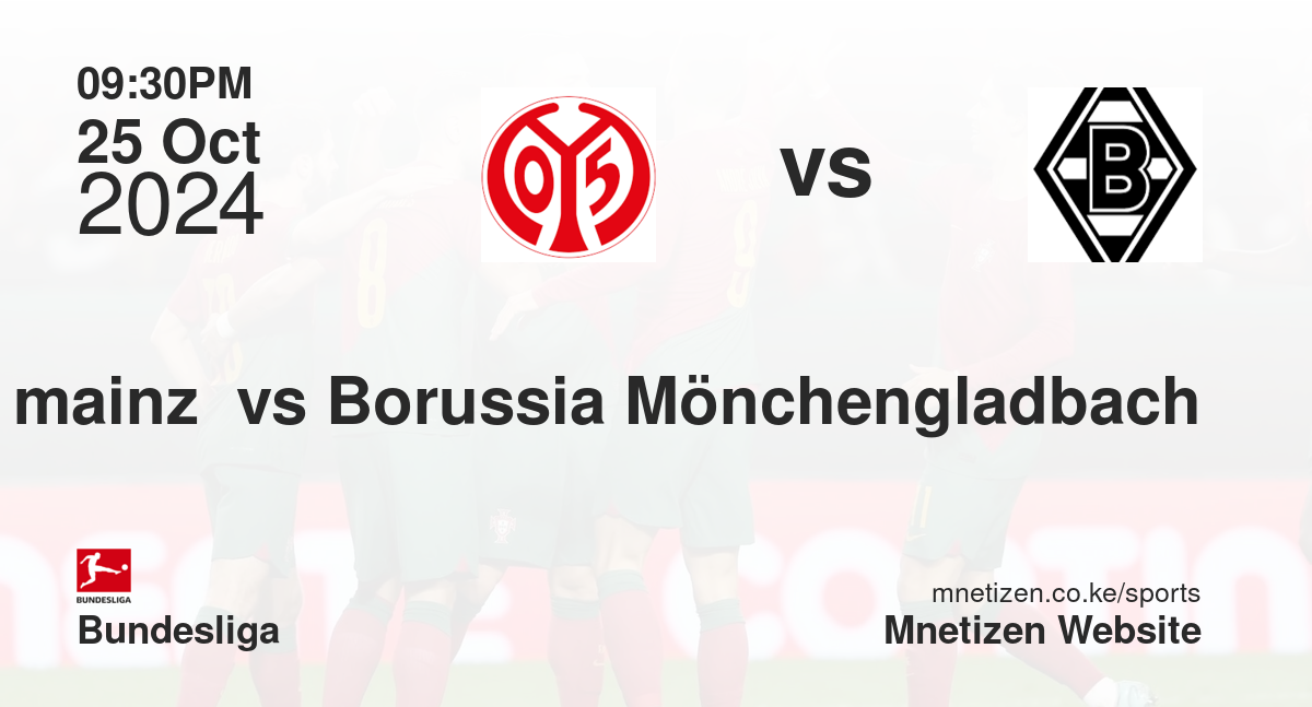fsv mainz  vs Borussia Mönchengladbach