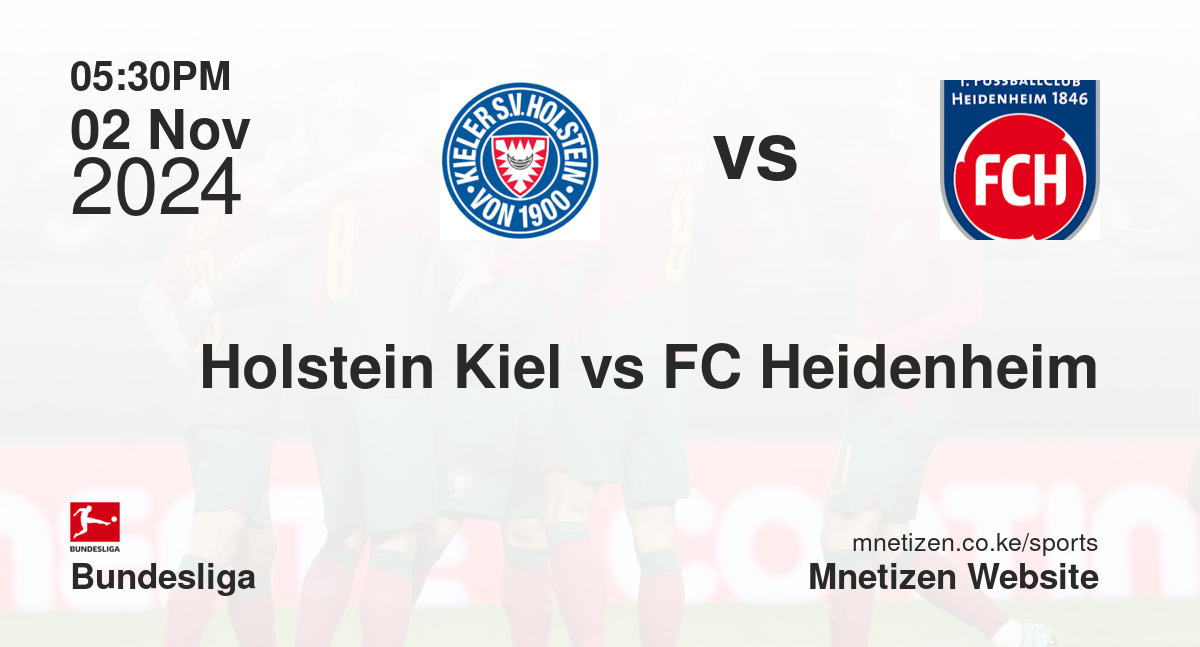 Holstein Kiel vs FC Heidenheim