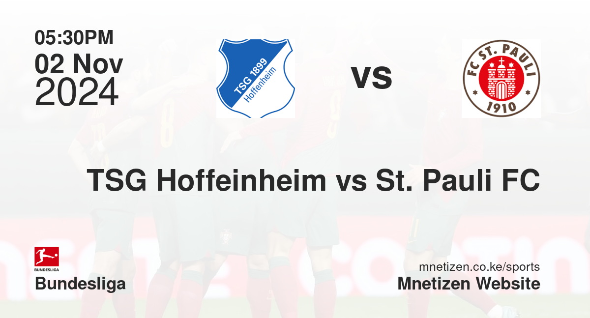 TSG Hoffeinheim vs St. Pauli FC