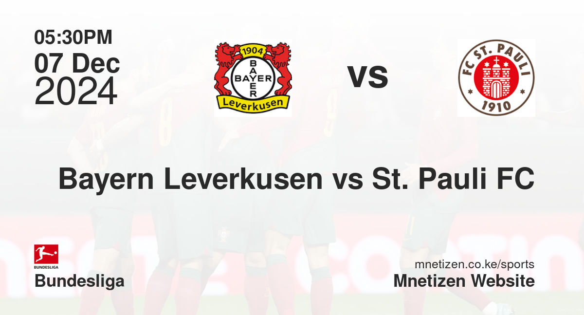 Bayern Leverkusen vs St. Pauli FC