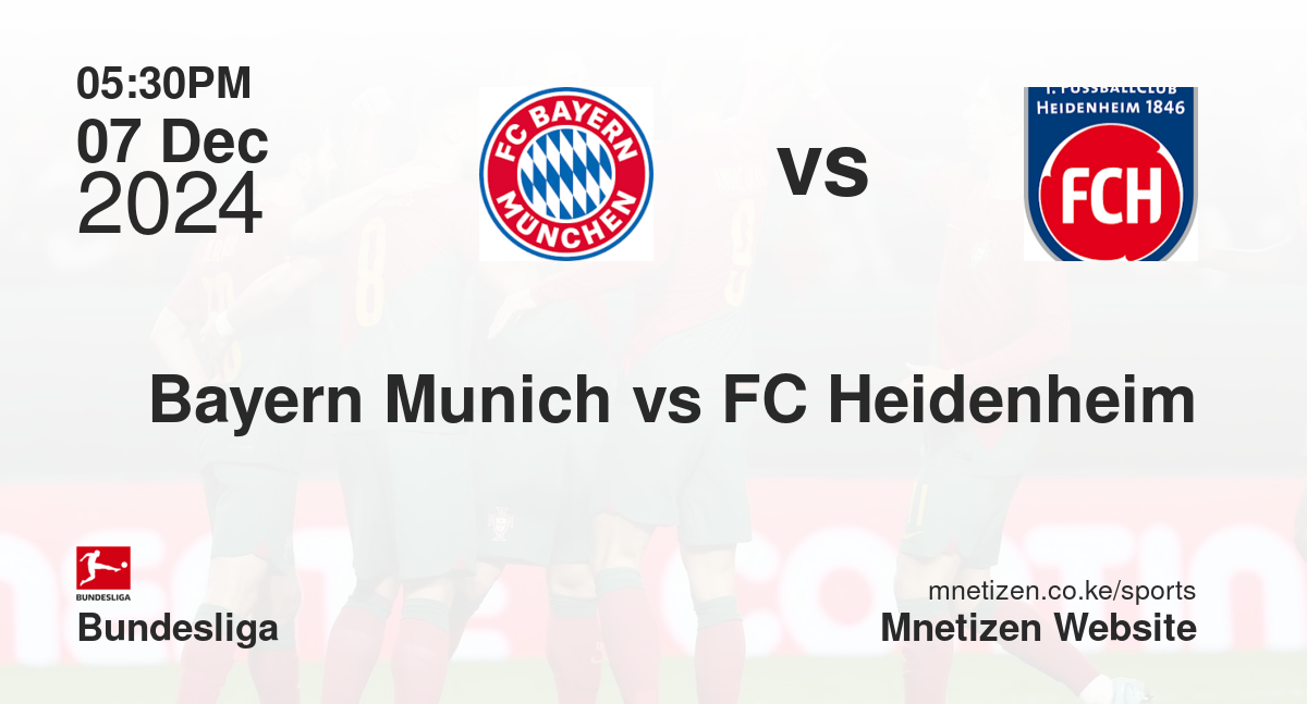 Bayern Munich vs FC Heidenheim