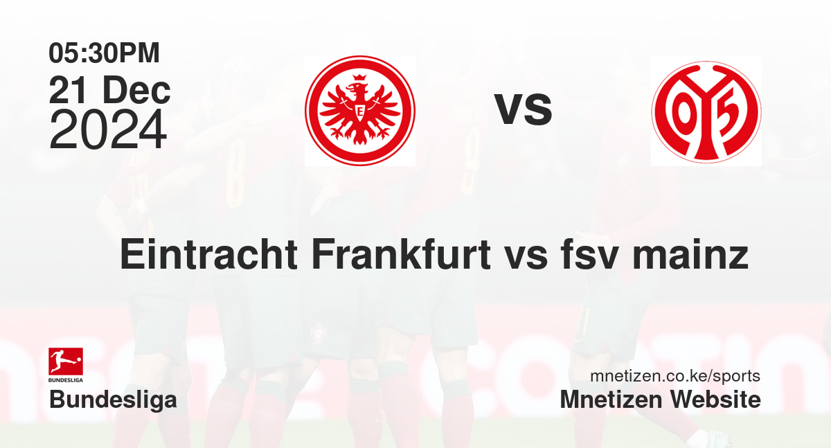 Eintracht Frankfurt vs fsv mainz 