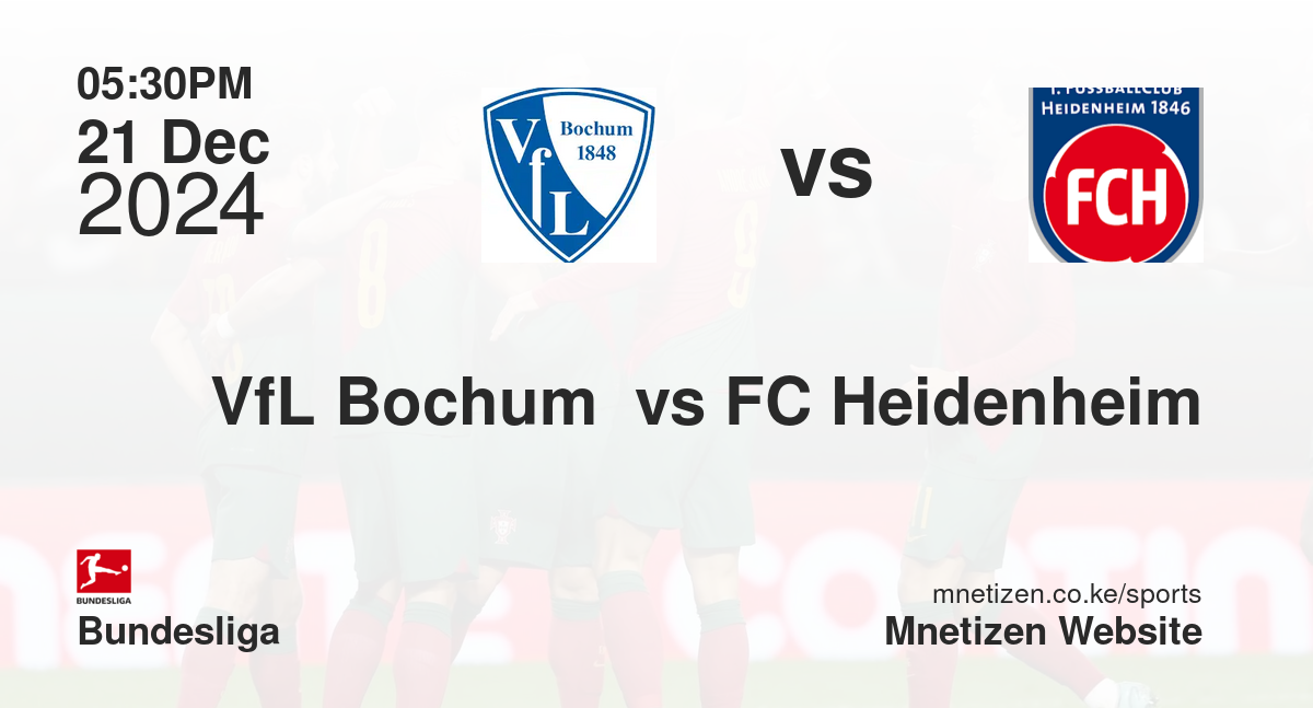 VfL Bochum  vs FC Heidenheim