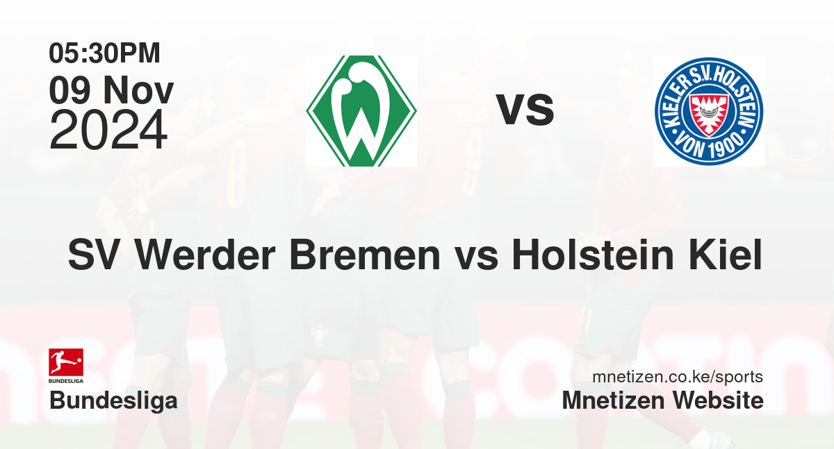 SV Werder Bremen vs Holstein Kiel