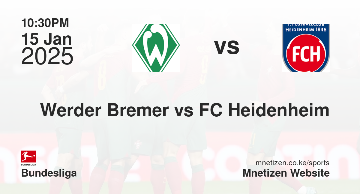 Werder Bremer vs FC Heidenheim