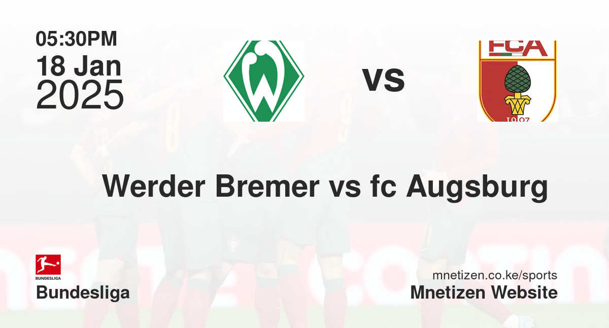Werder Bremer vs fc Augsburg 