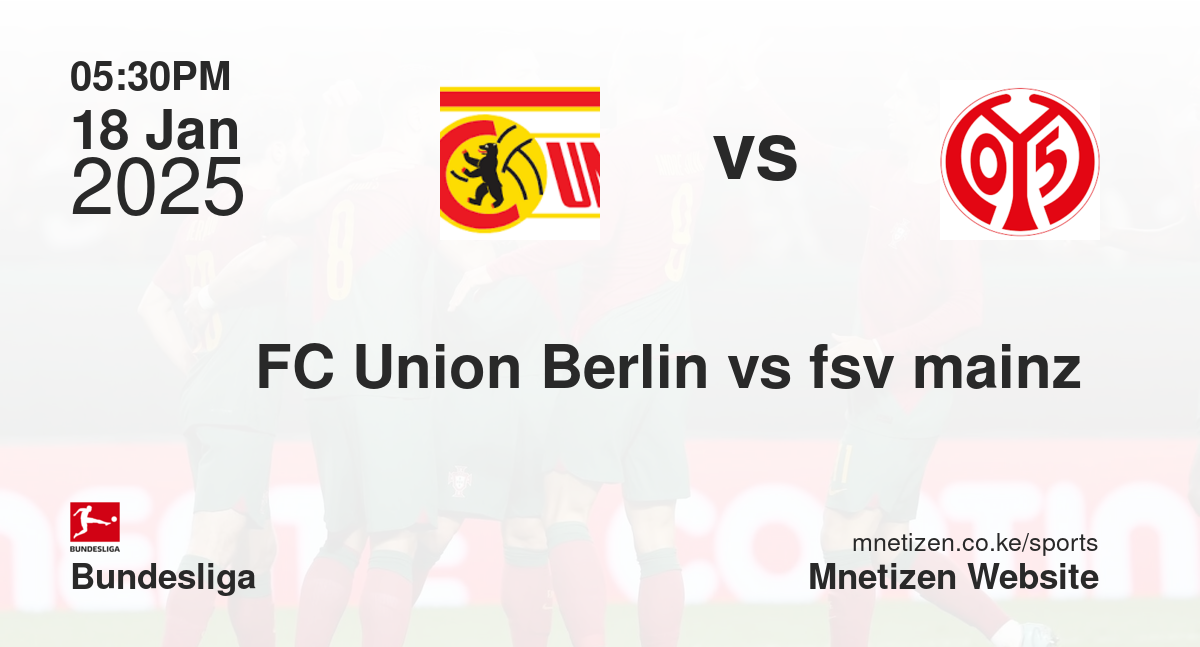 FC Union Berlin vs fsv mainz 