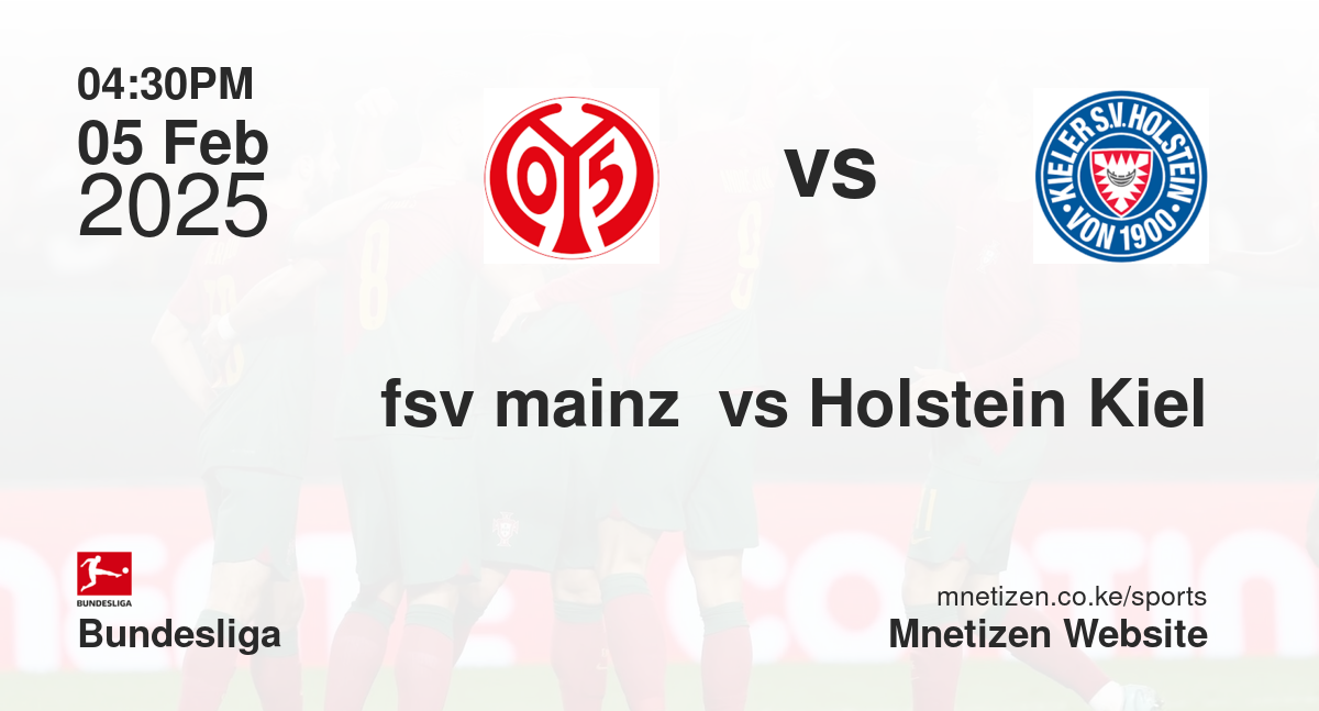 fsv mainz  vs Holstein Kiel