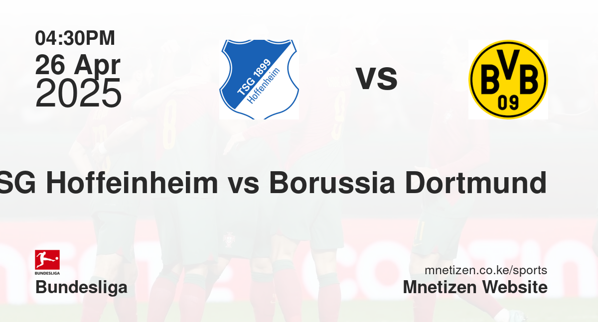 TSG Hoffeinheim vs Borussia Dortmund